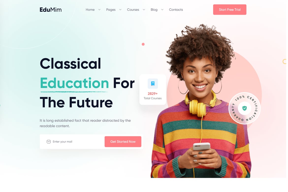 Edumim – Template Website Kursus Online Berbasis Laravel yang Kuat