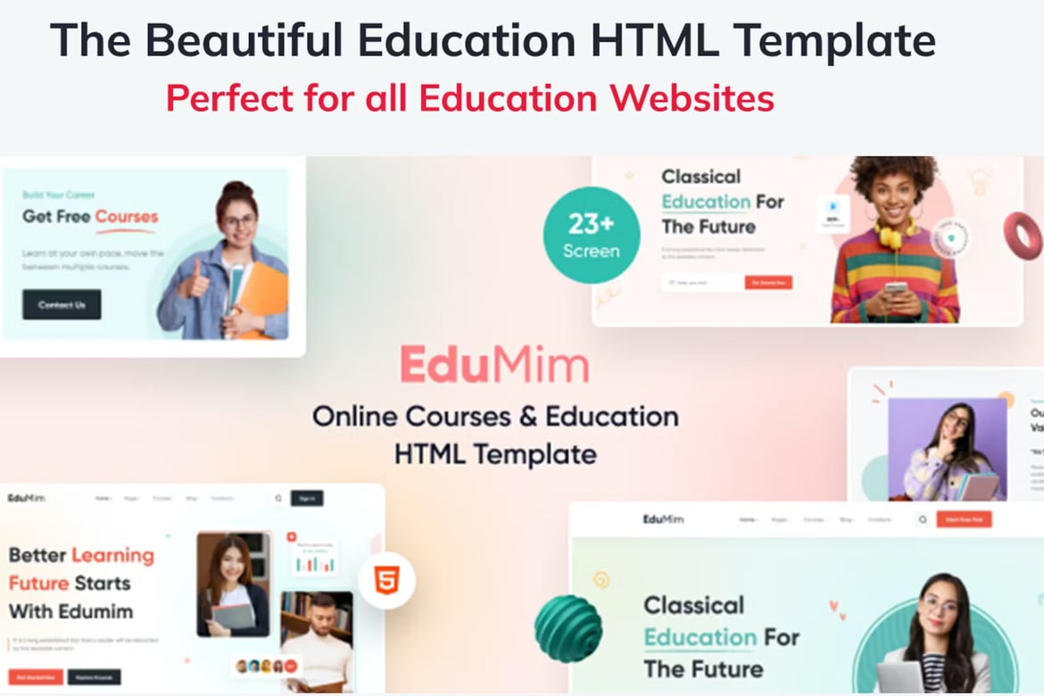 Edumim - Template Website Pendidikan Online yang Sempurna