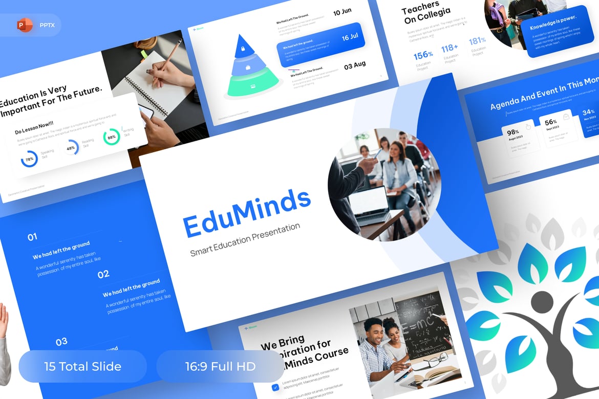 Eduminds - Template PowerPoint Pendidikan yang Menarik