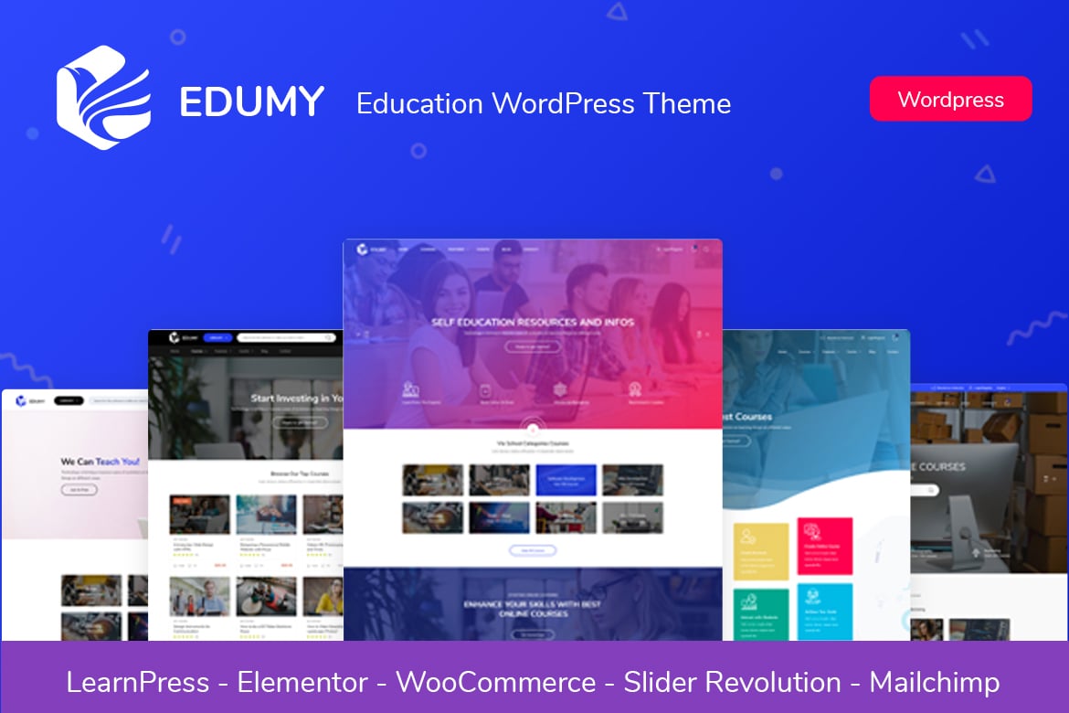 Edumy - Tema WordPress Pendidikan Terbaik untuk Pembelajaran Online