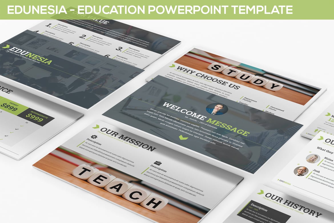 Template PowerPoint Edunesia - Presentasi Pendidikan yang Menarik