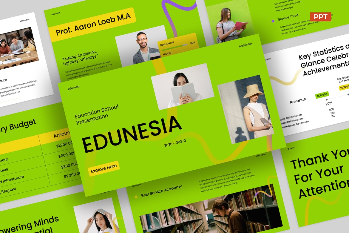Template PowerPoint Edunesia - Solusi Presentasi Pendidikan yang Menarik