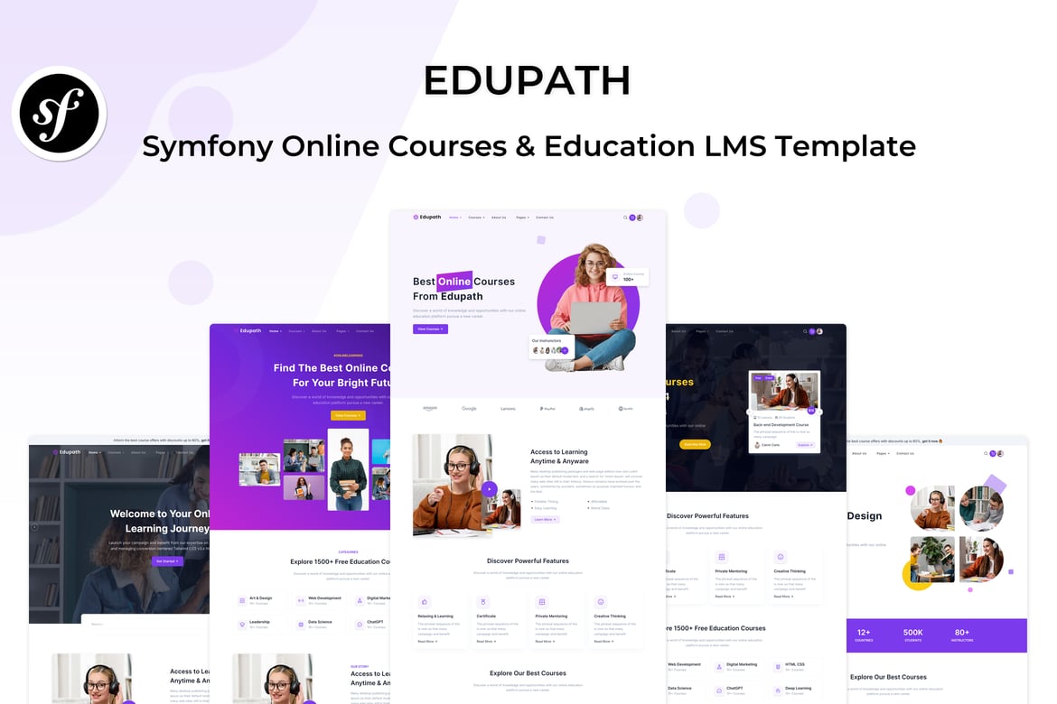 Edupath - Template Website LMS dan Kursus Online Berbasis Symfony