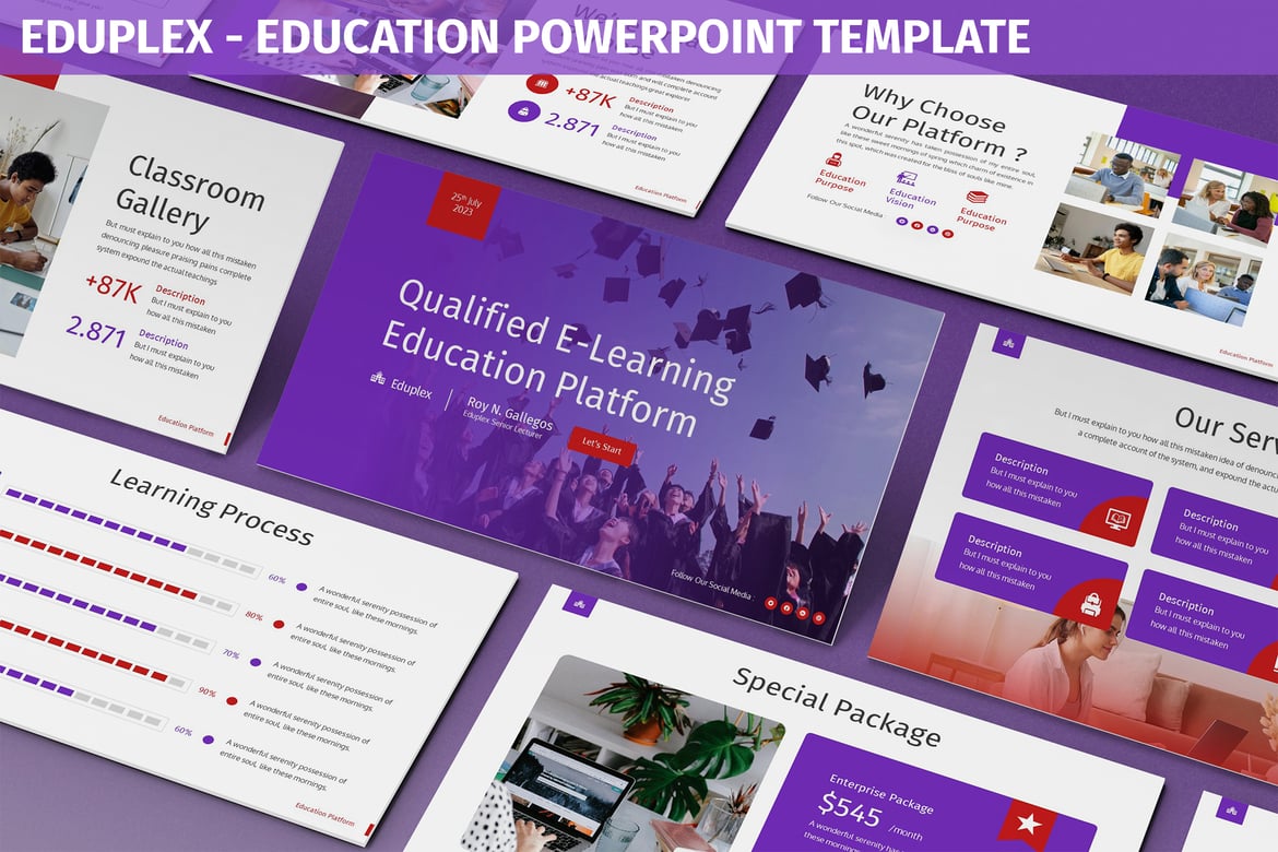 Template Powerpoint Eduplex - Solusi Presentasi Pendidikan Modern