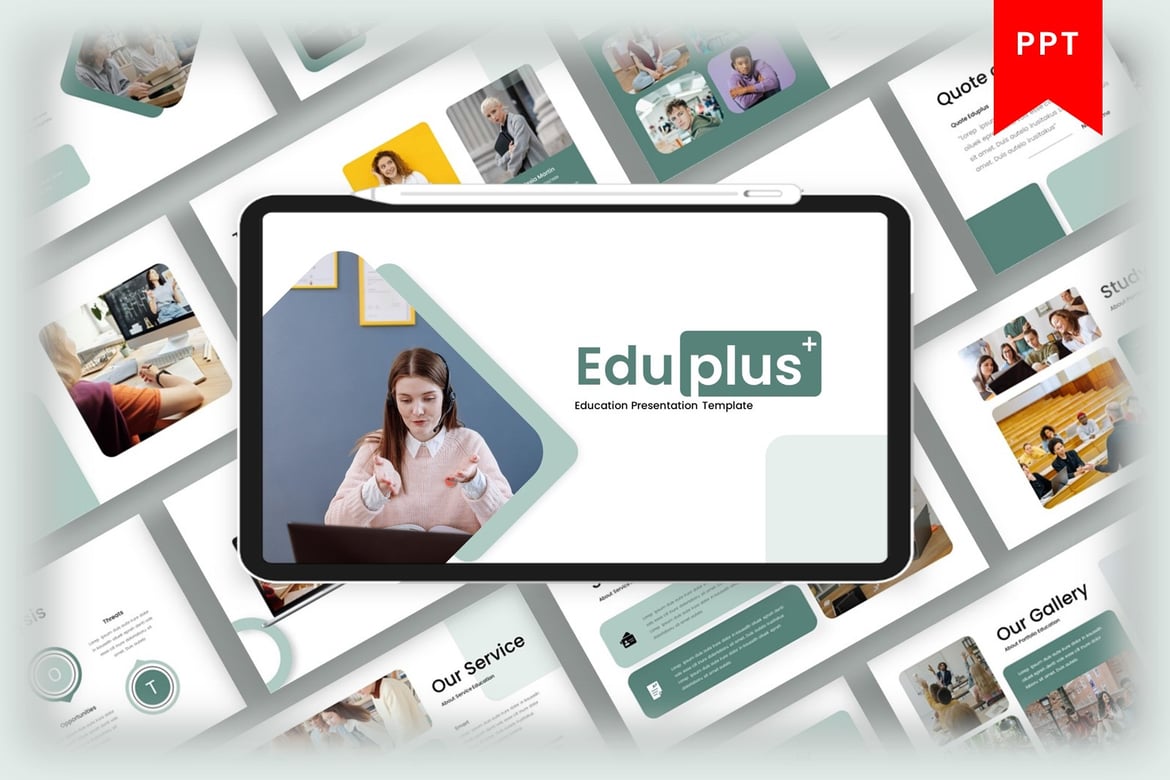 Eduplus - Template PowerPoint Pendidikan yang Menarik