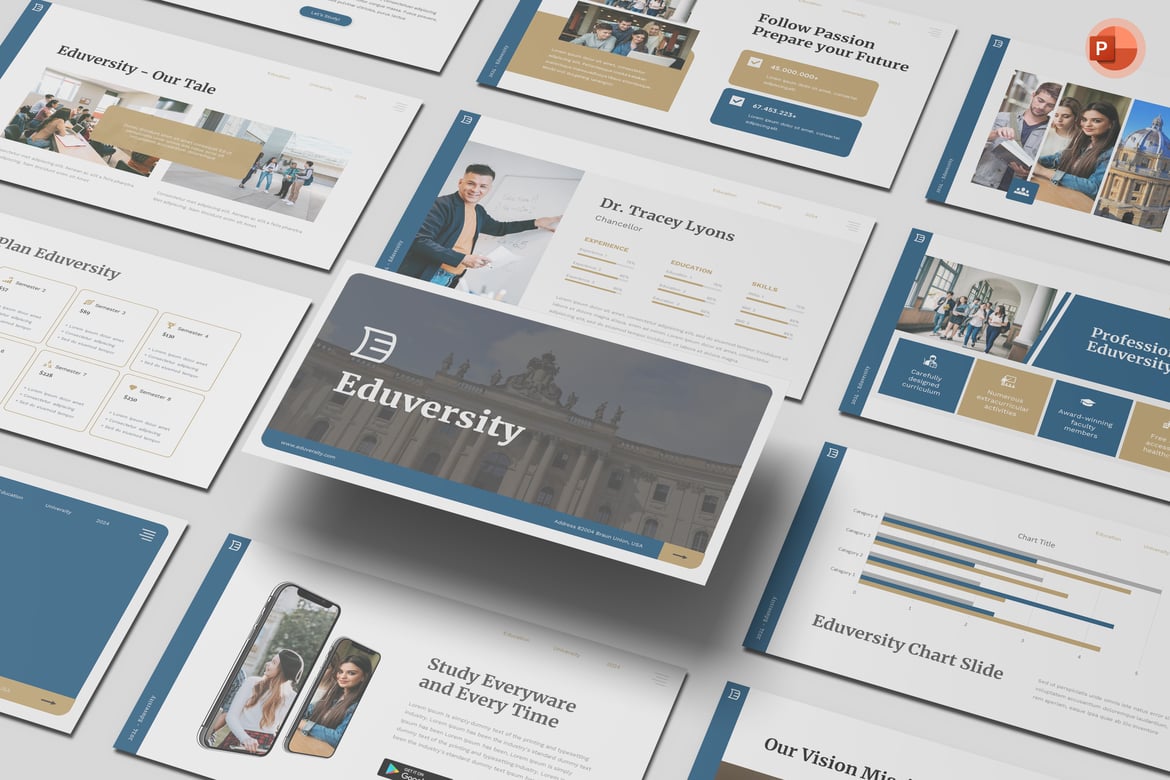 Eduversity - Template PowerPoint untuk Universitas dan Pendidikan yang Menarik