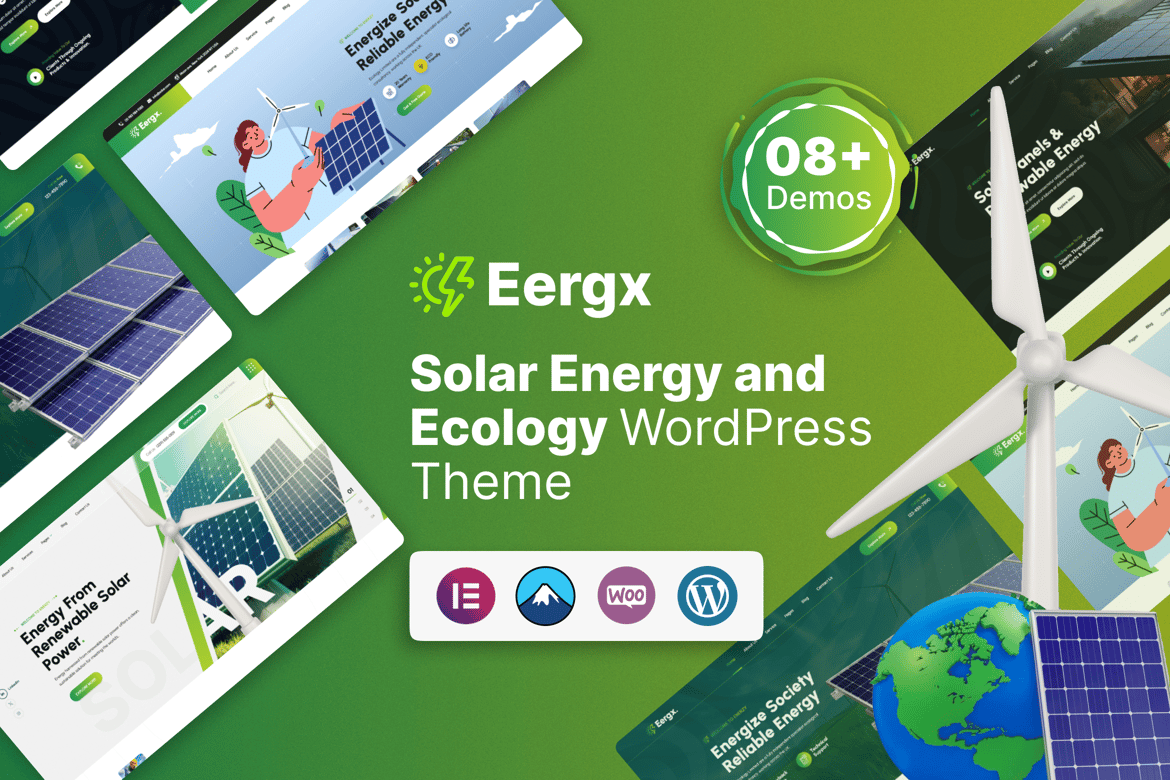 Eergx - Tema WordPress Ramah Lingkungan dan Energi Surya