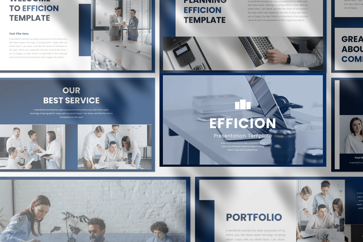 Efficion - Template Presentasi PowerPoint Profesional