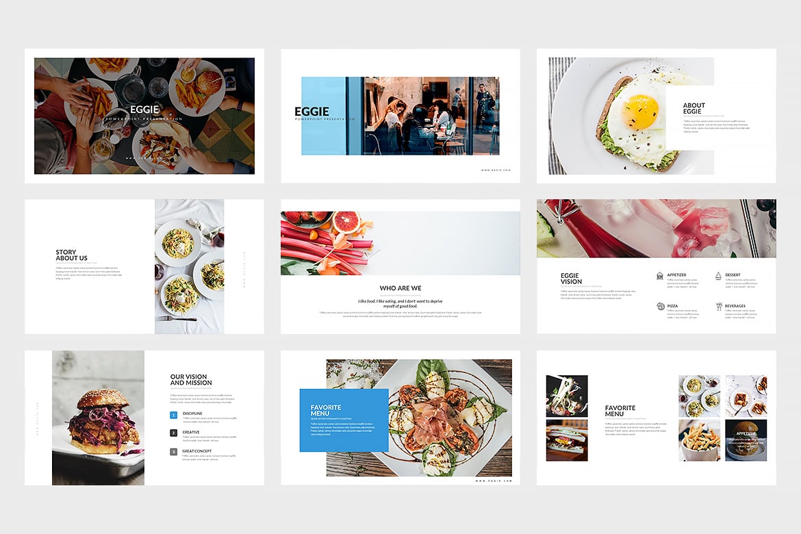 Eggie: Template Presentasi PowerPoint Kreatif dan Minimalis