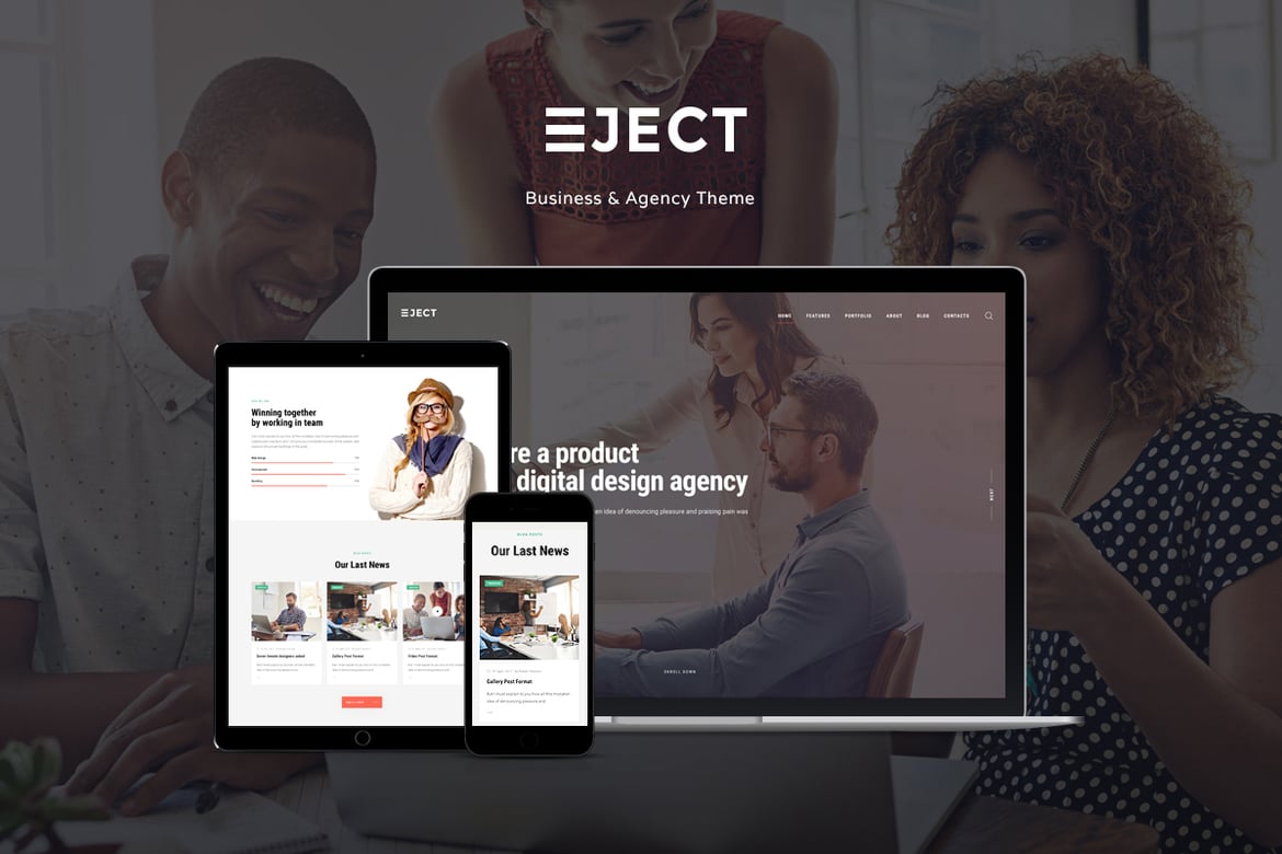 Eject: Tema WordPress Modern untuk Agensi Kreatif dan Portofolio