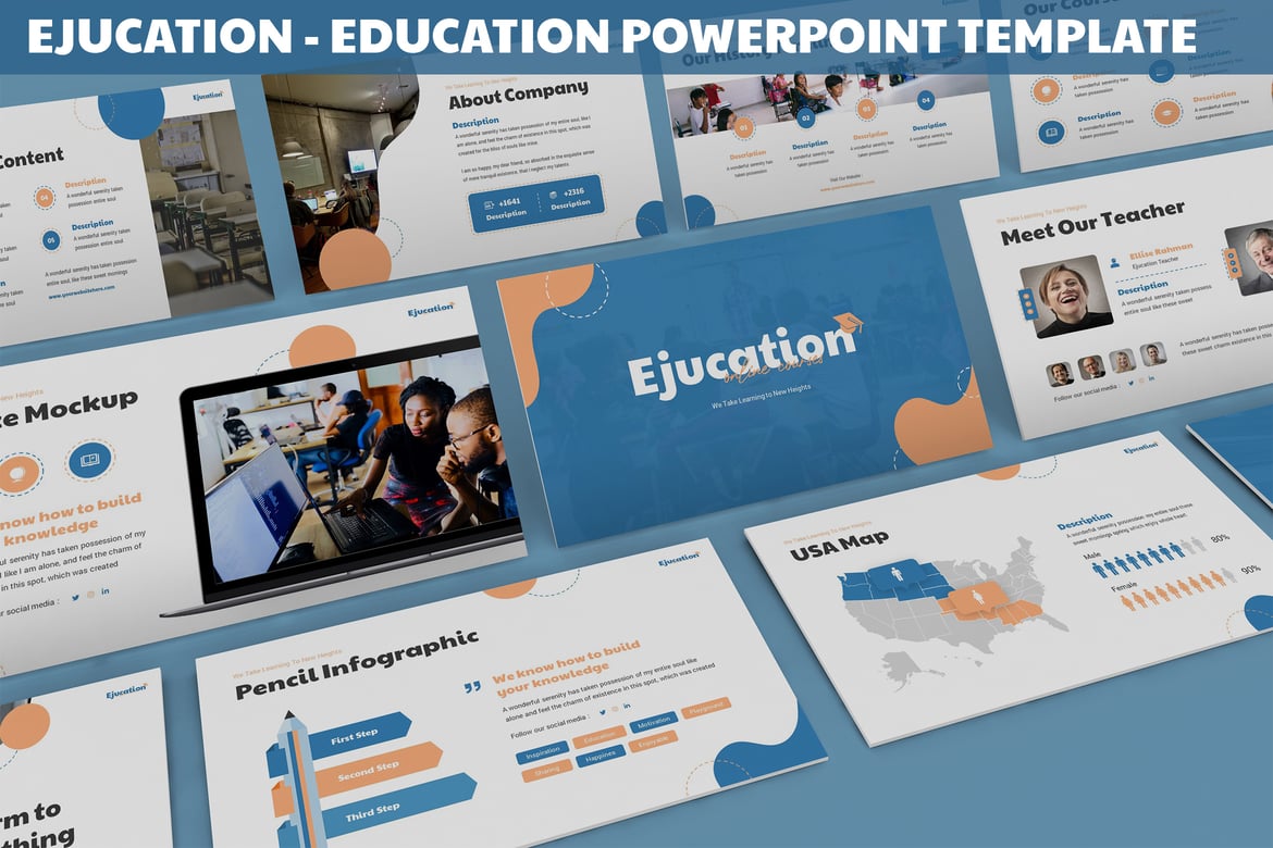 Template Powerpoint Edukasi - Ejucation yang Menarik dan Kreatif