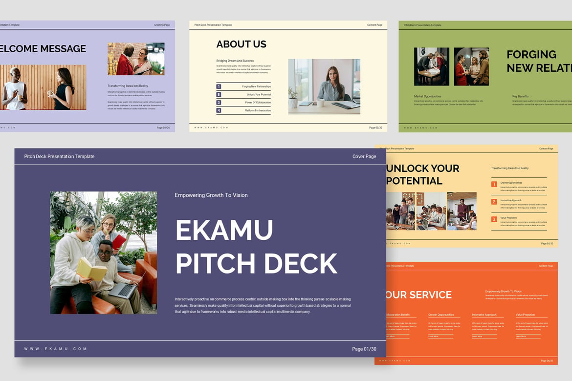 Ekamu: Template Presentasi Pitch Deck yang Menarik dan Profesional