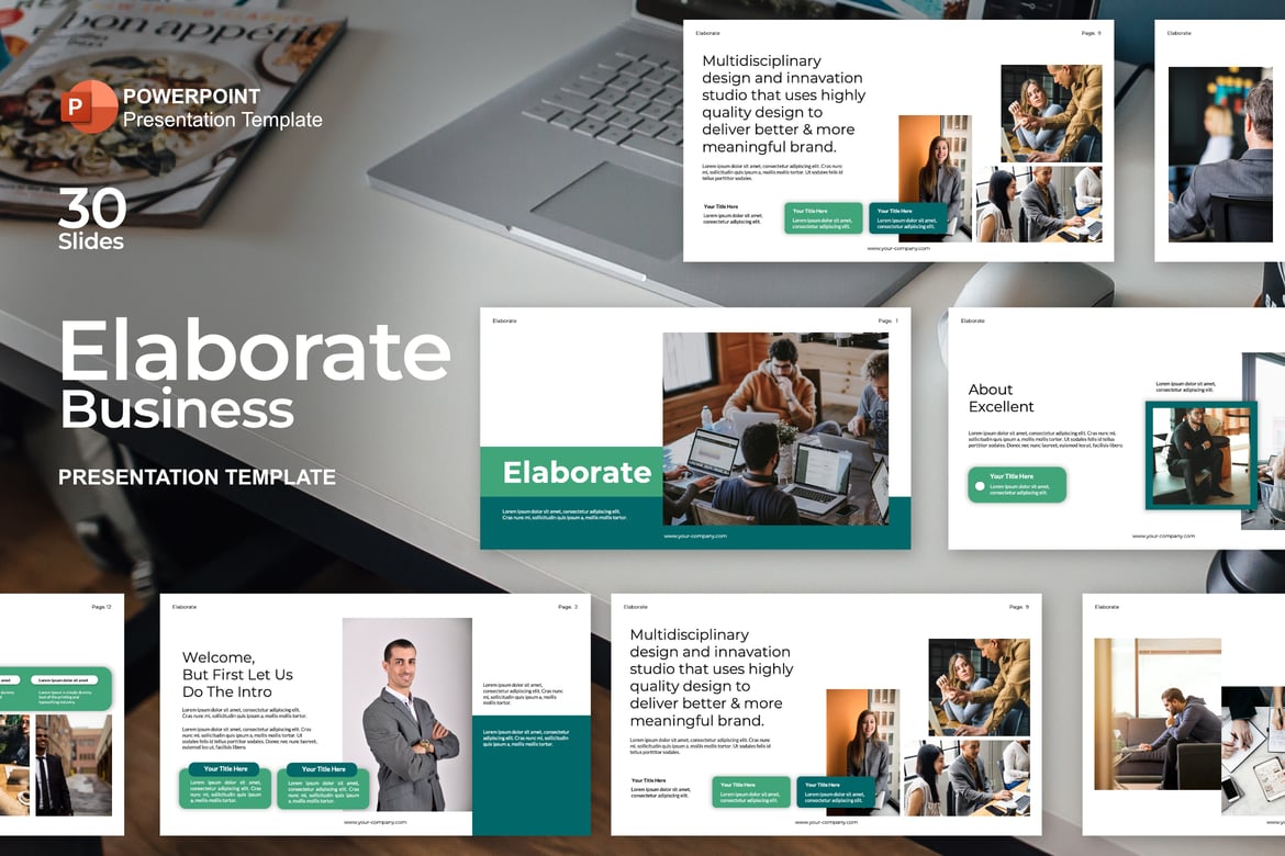 Template PowerPoint Bisnis yang Elegan dan Serbaguna