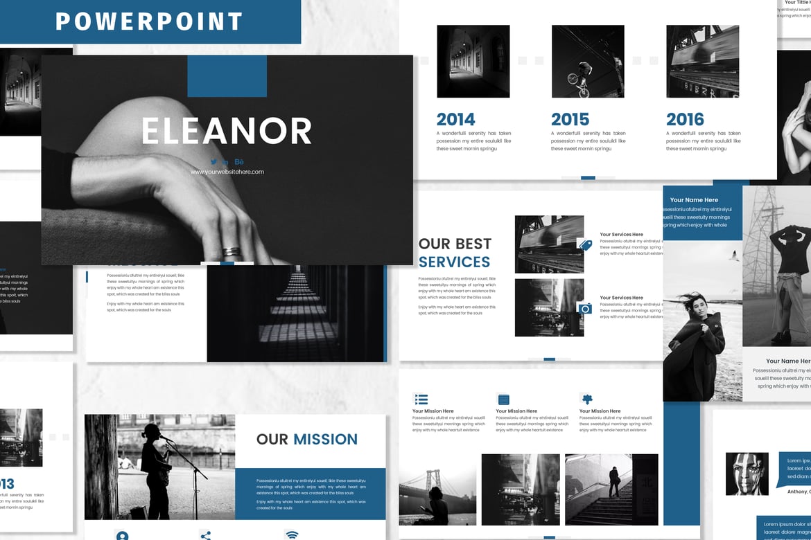 Elanor - Template PowerPoint Profesional untuk Bisnis Anda