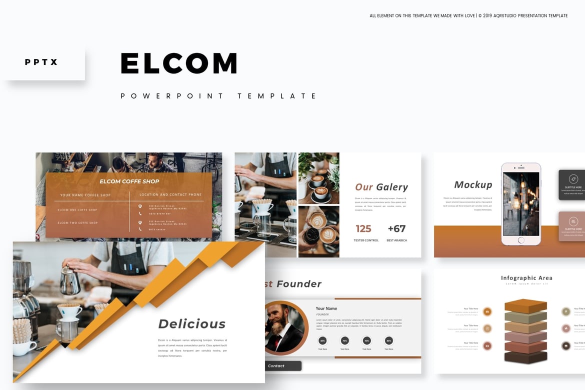 Template PowerPoint Elcom - Solusi Presentasi yang Menarik dan Profesional