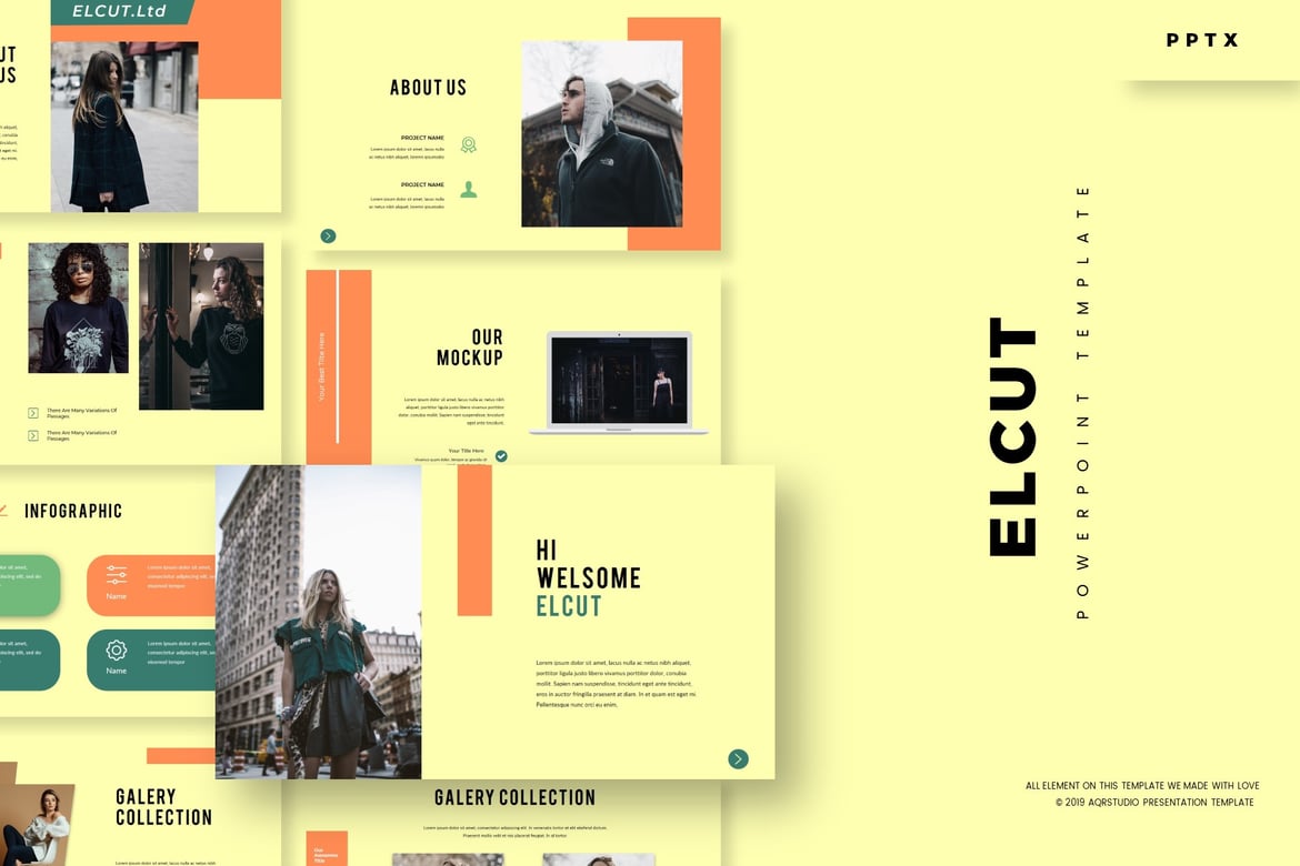 Template PowerPoint Elcut - Solusi Presentasi Menarik dan Profesional