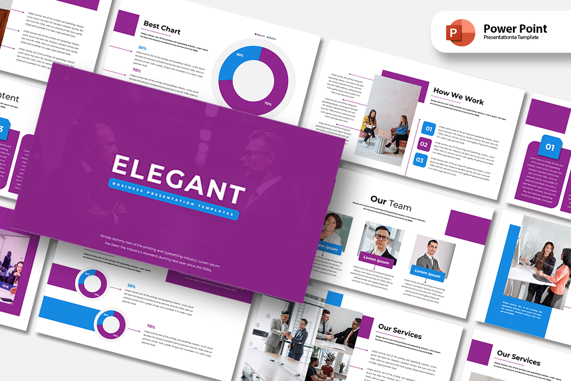 Template Presentasi Bisnis Elegan - PowerPoint yang Siap Pakai