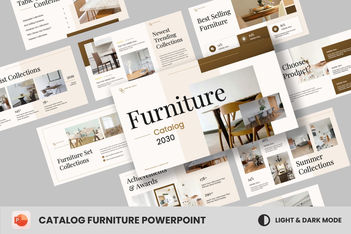 Template Presentasi Katalog Mebel yang Elegan