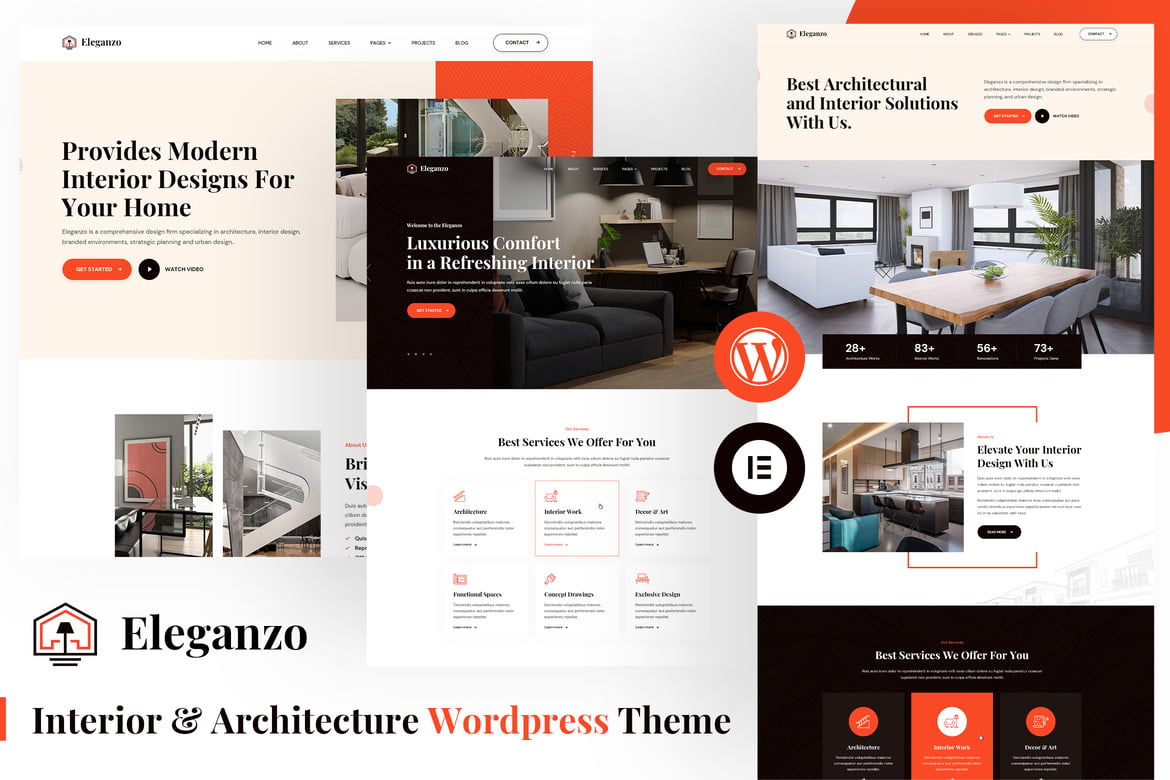 Eleganzo | Tema WordPress untuk Desain Interior & Arsitektur yang Menarik