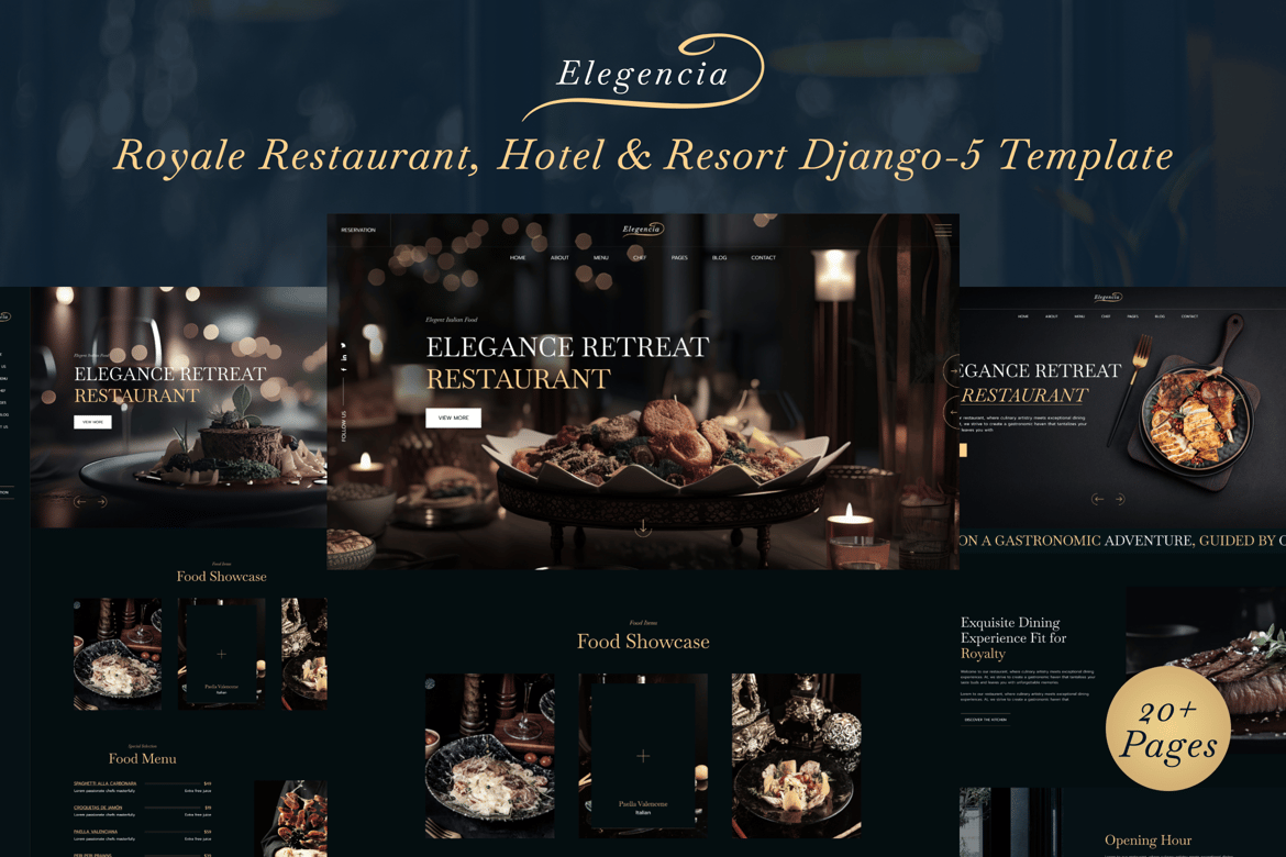 Template Website Elegancia Hotel & Resort Django 5 yang Mewah dan Fungsional