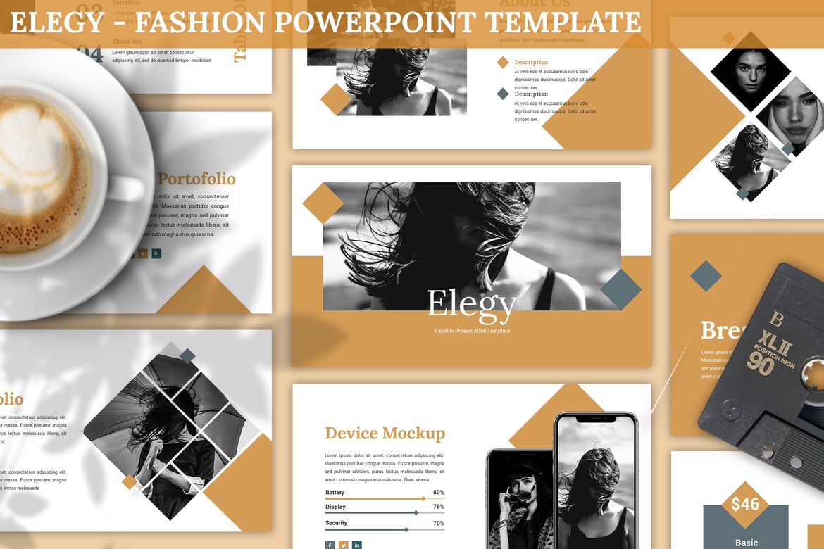 Elegy - Template Presentasi Fashion yang Modern dan Menarik