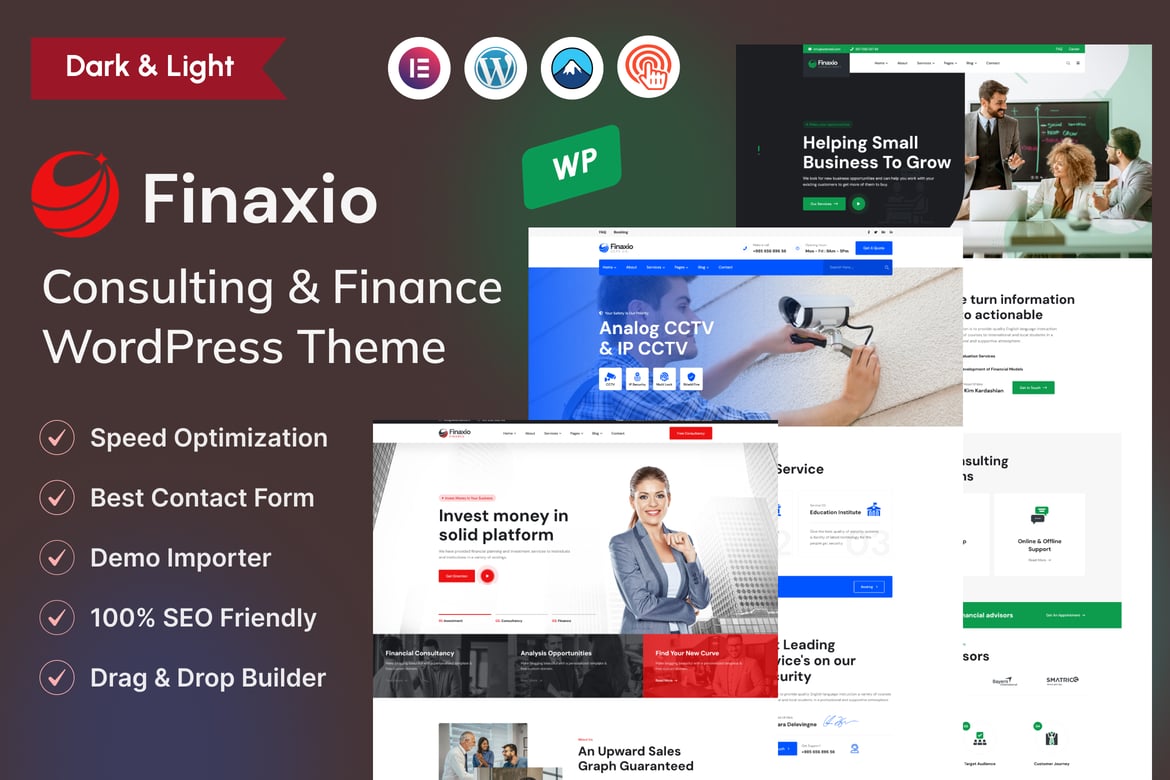 Tema WordPress Elementor untuk Konsultasi & Keuangan yang Profesional dan Modern