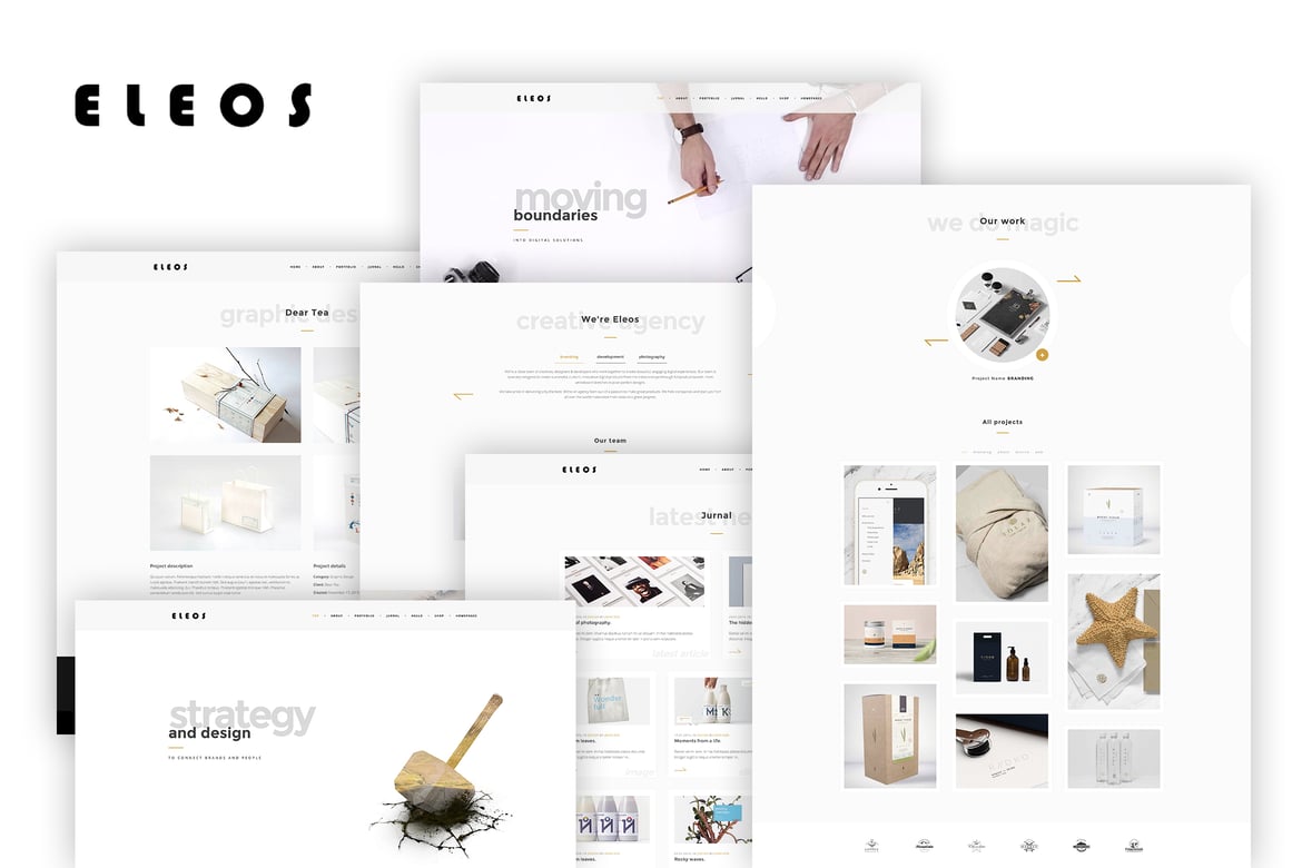 Eleos - Template Web Kreatif Satu Halaman yang Menakjubkan