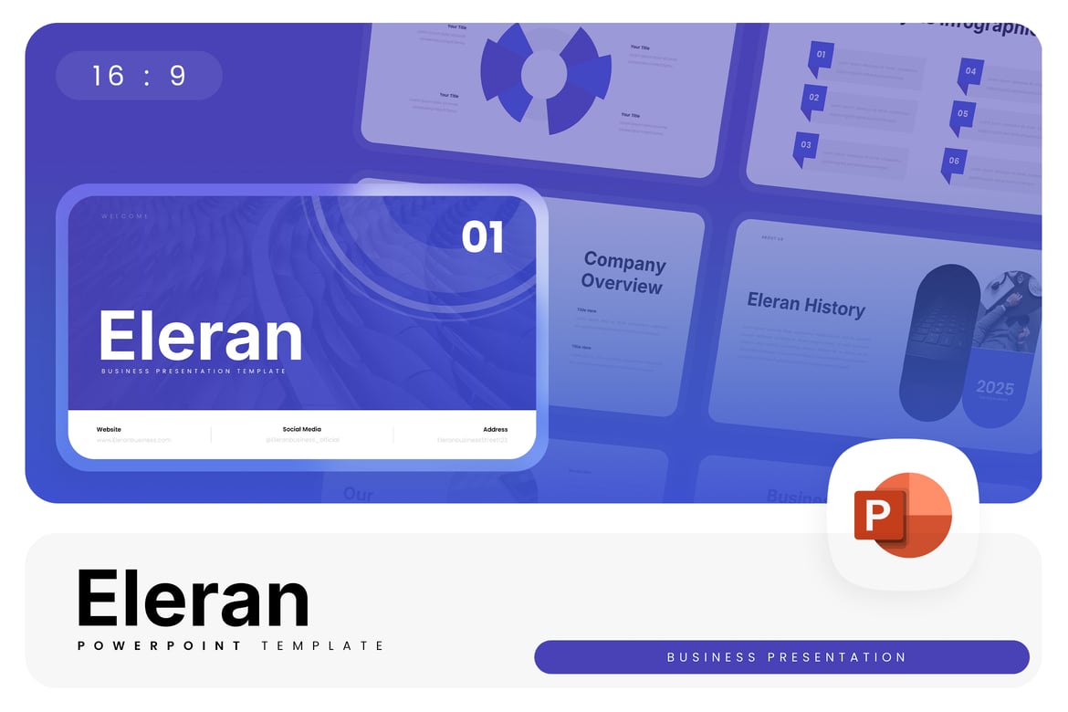 Eleran – Template PowerPoint Bisnis yang Menarik