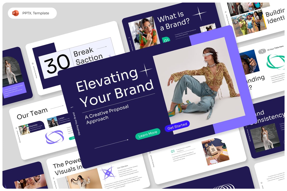 Template PowerPoint untuk Meningkatkan Daya Tarik Brand Anda