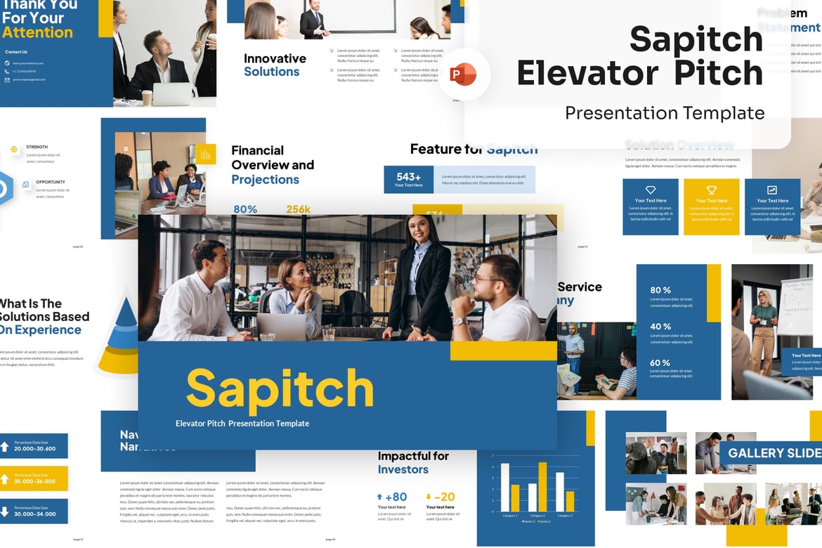 Template Presentasi Elevator Pitch yang Mengesankan