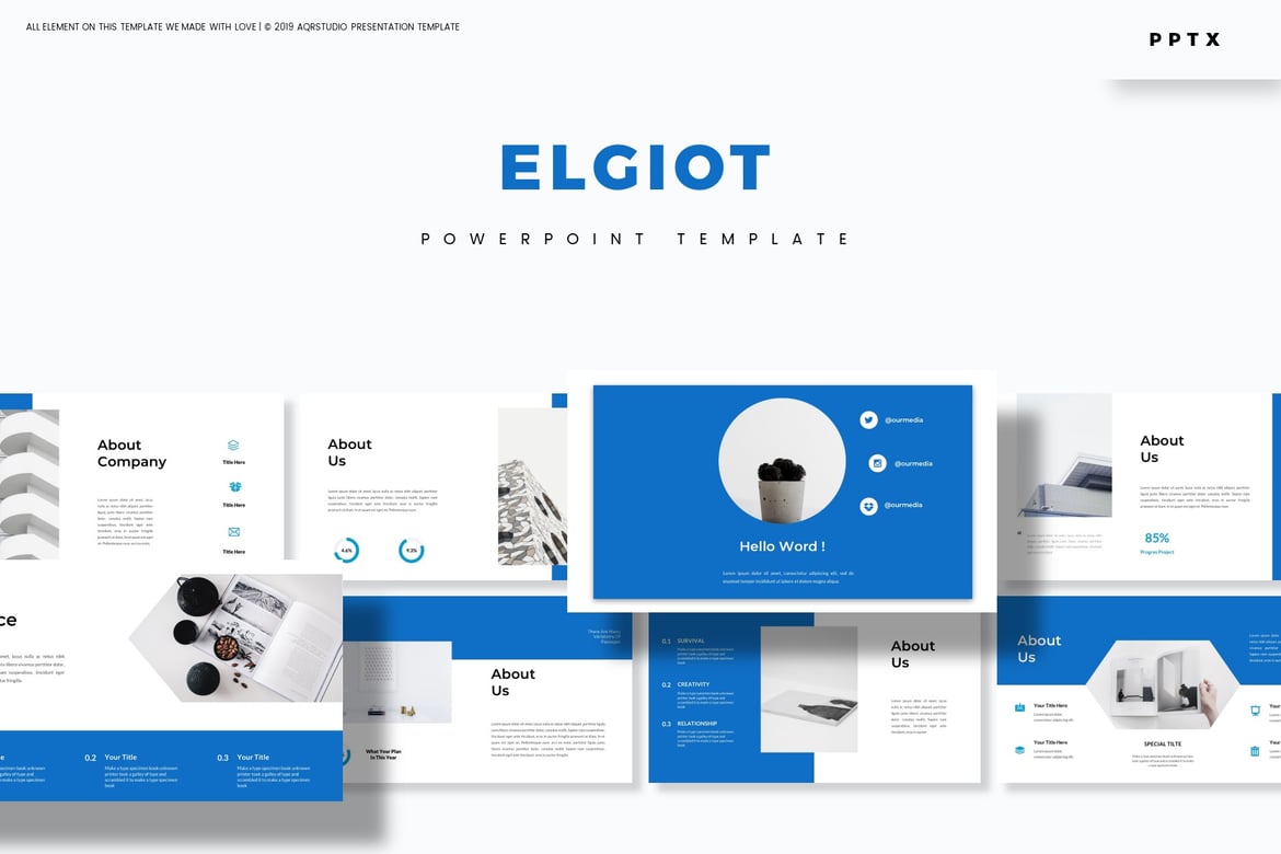 Template Powerpoint Elgiot - Solusi Presentasi Kreatif Anda