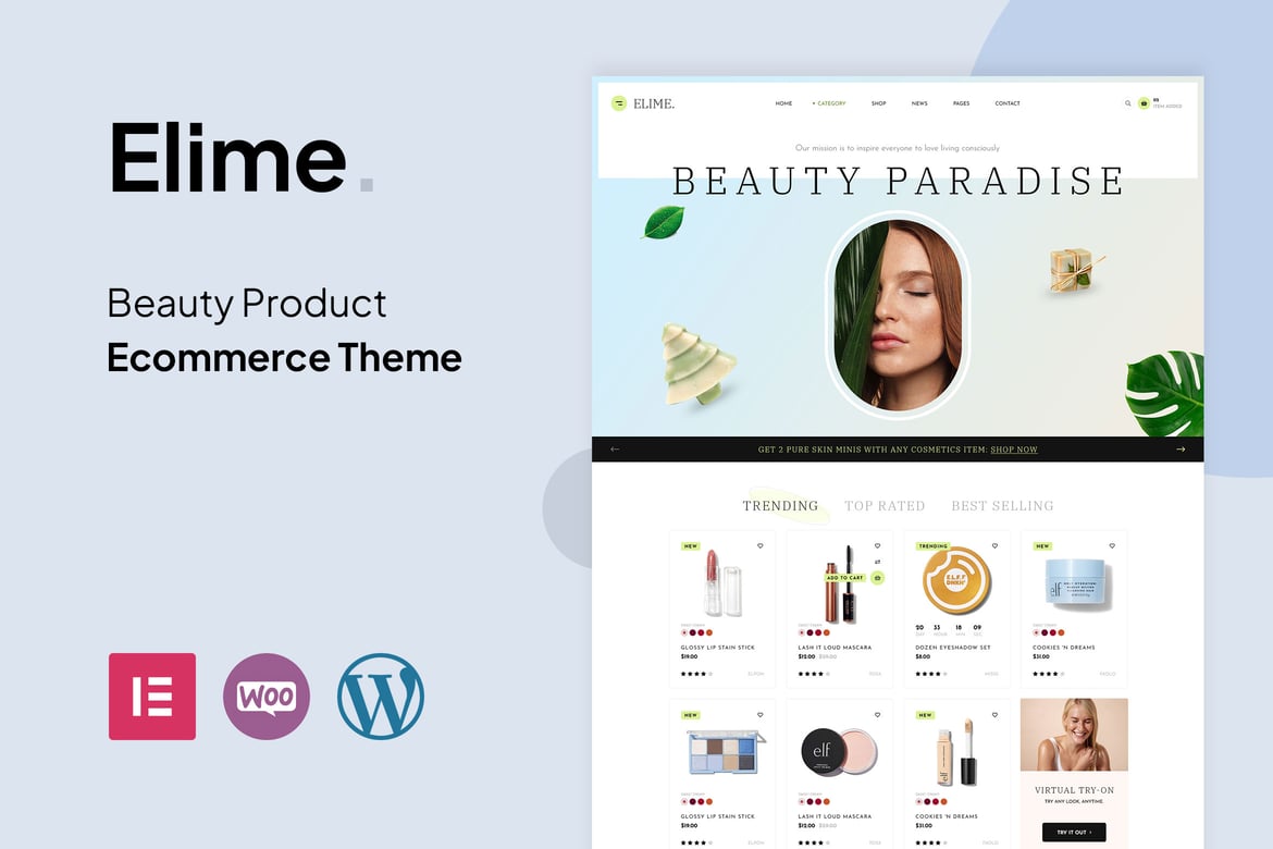 Elime - Tema WordPress Serbaguna untuk Kosmetik & Fashion