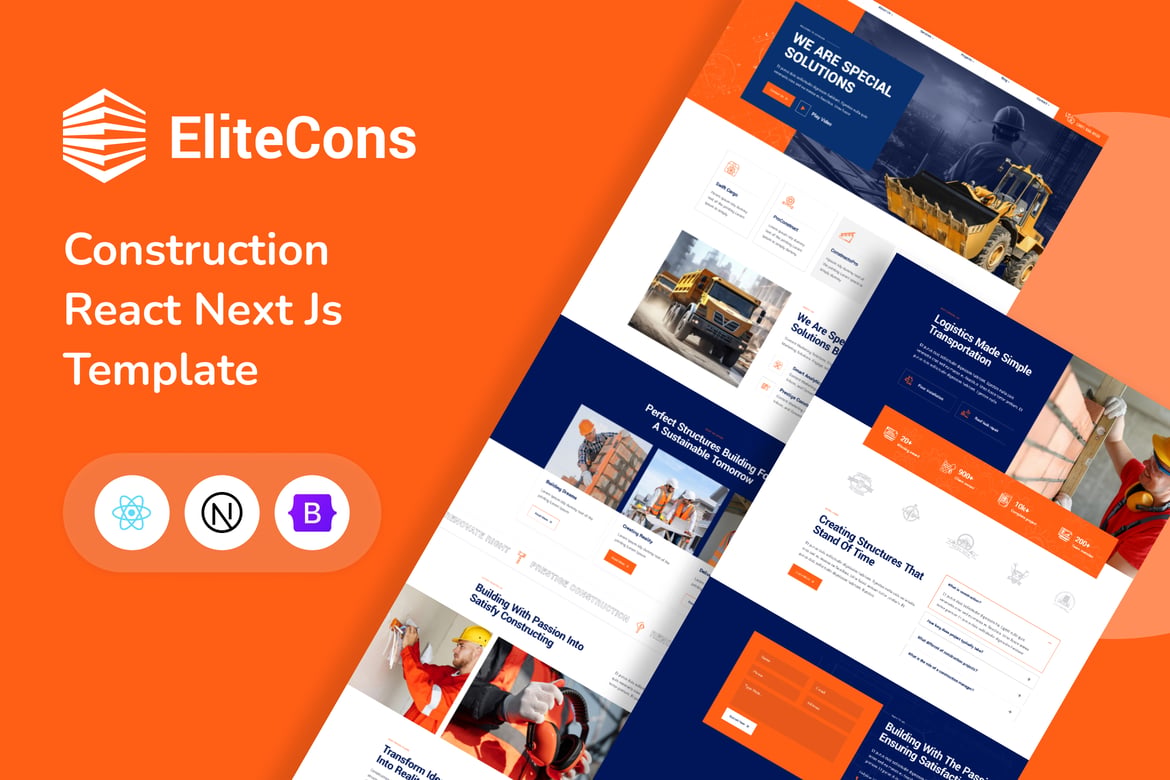 Template Website Elitecons - Solusi Terbaik untuk Proyek Konstruksi dan Arsitektur