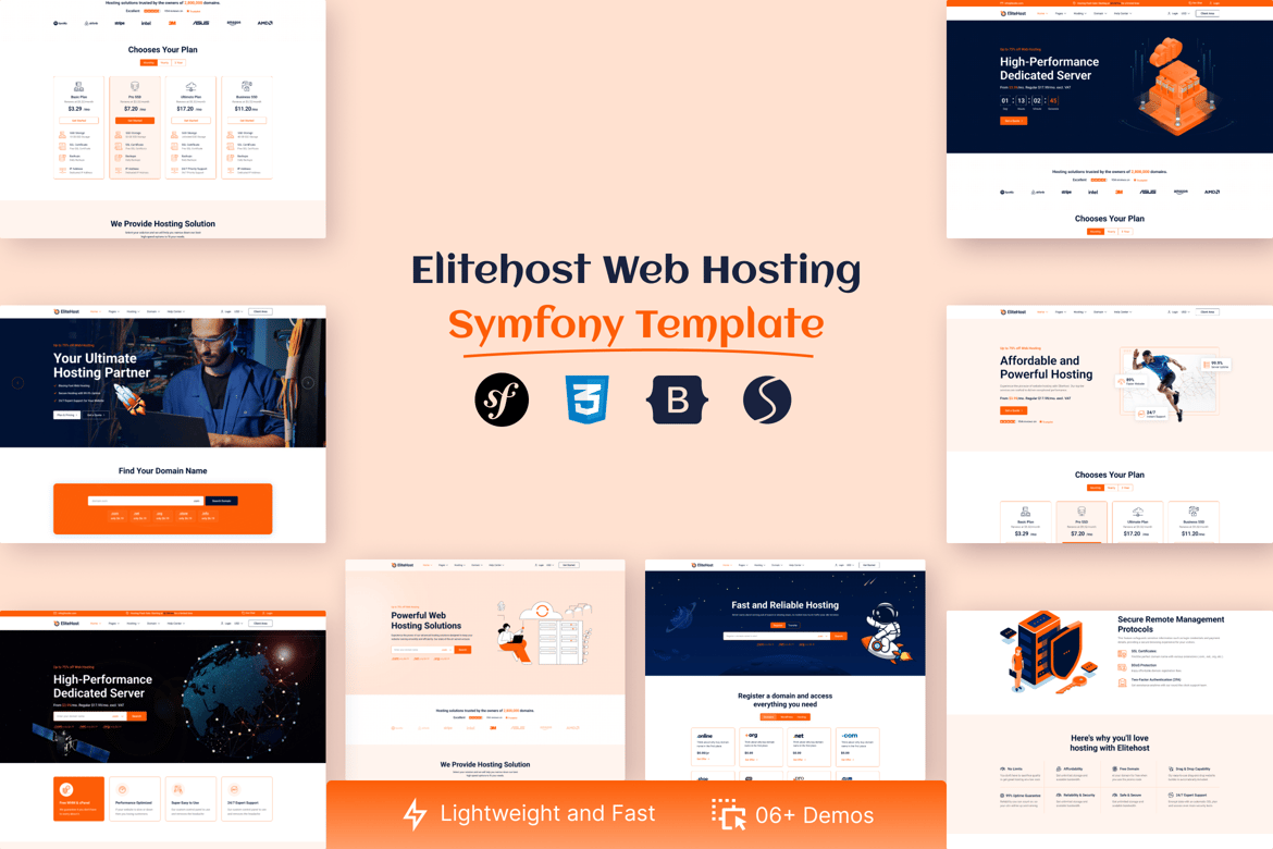 Elitehost - Template Web Hosting Symfony Terbaik