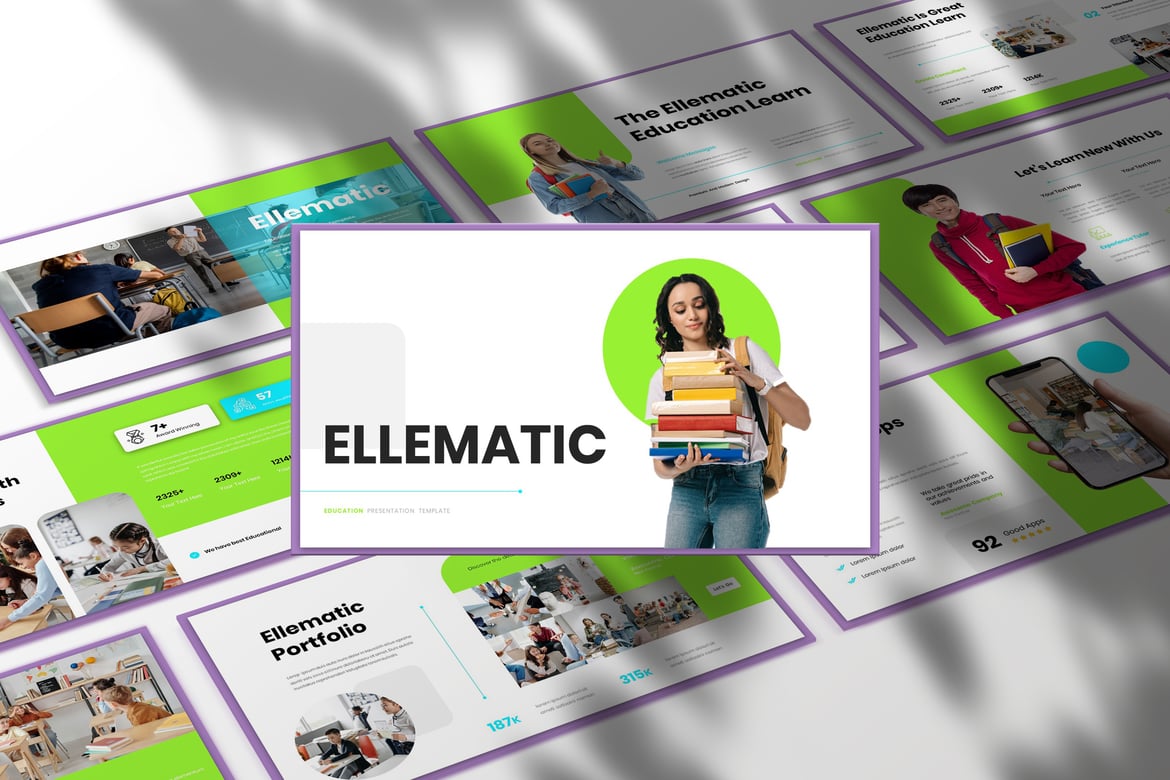 Template Presentasi Ellematic - PowerPoint untuk Pendidikan dan Bisnis