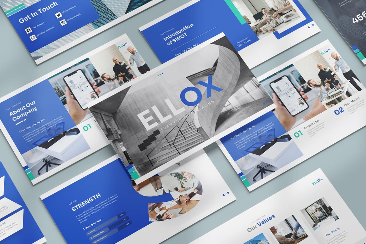 Template PowerPoint Ellox: Presentasi Menarik dan Profesional