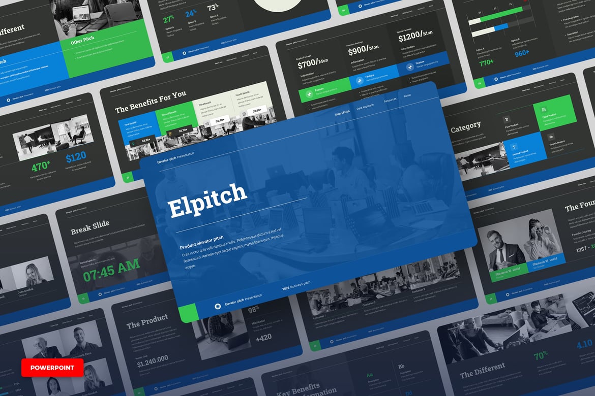 Elpitch - Template Presentasi PowerPoint untuk Elevator Pitch yang Menarik