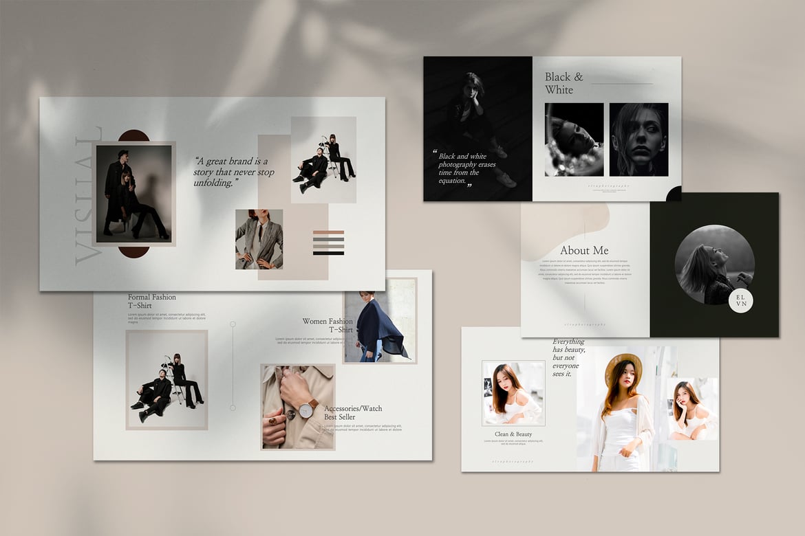 Template Powerpoint ELVN - Desain Minimalis dan Kreatif untuk Presentasi Anda