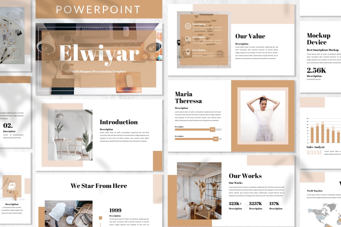 Template Powerpoint Elwiyar - Solusi Presentasi Bisnis Modern