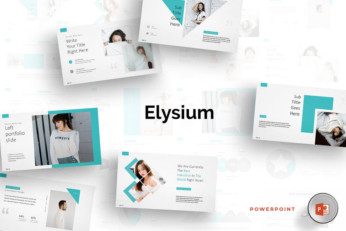 Elysium - Template Powerpoint Serbaguna yang Menarik