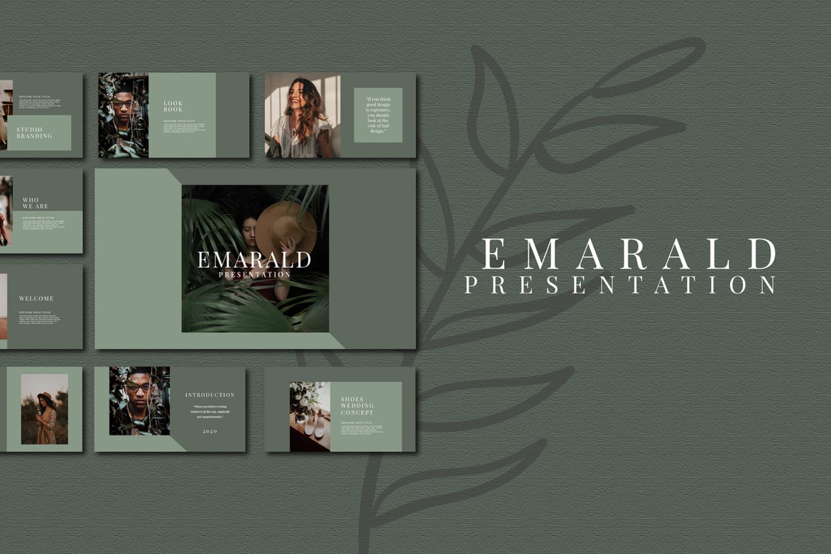 Template PowerPoint Emarald - Presentasi Menarik dan Profesional