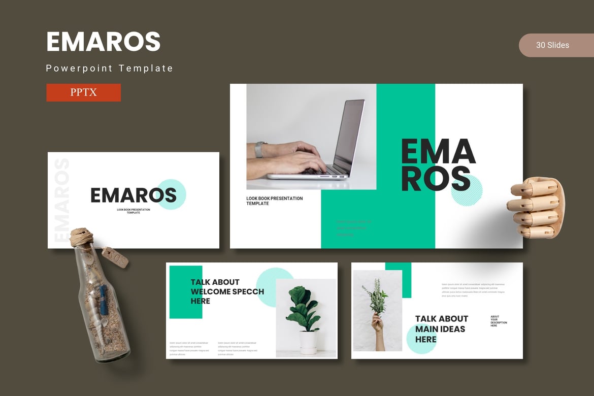 Template PowerPoint Emaros - Desain Presentasi Menarik dan Profesional