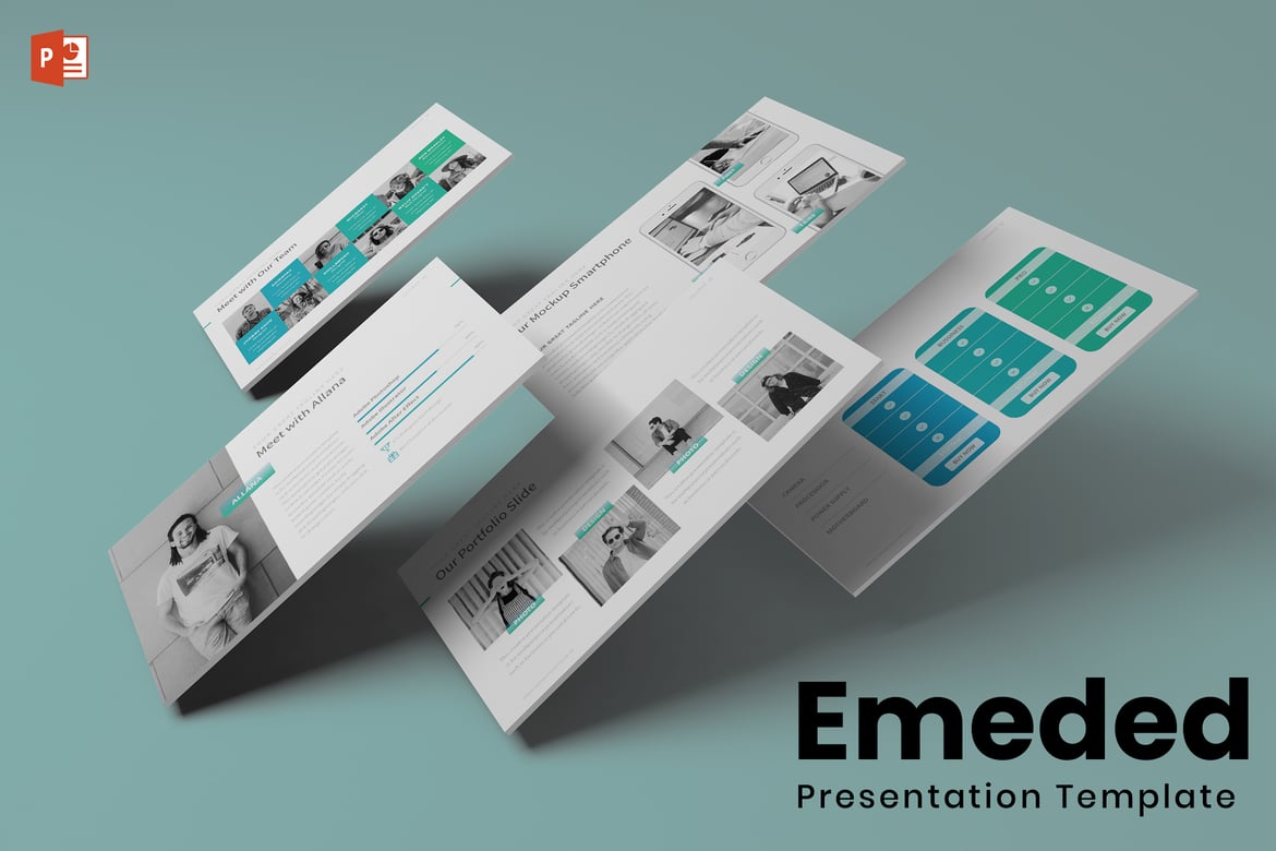 Emeded - Template Presentasi Powerpoint yang Minimalis dan Kreatif