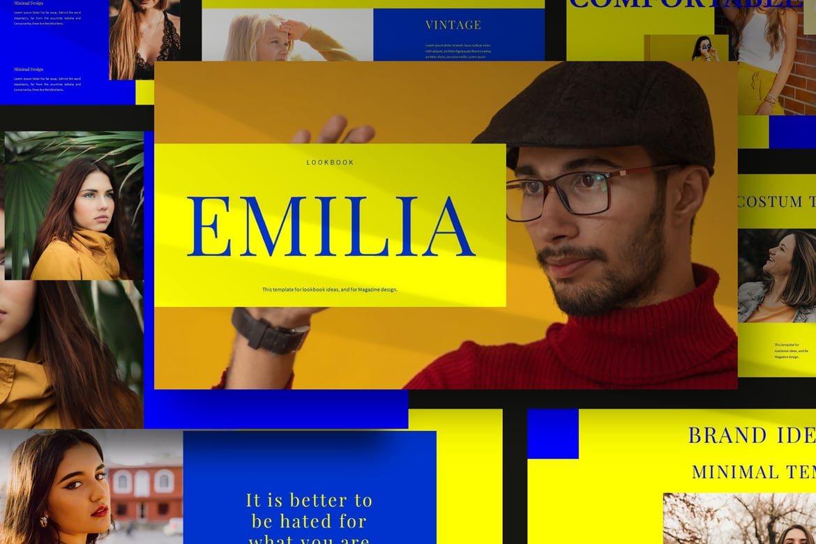 Template PowerPoint Emelia yang Menarik dan Profesional