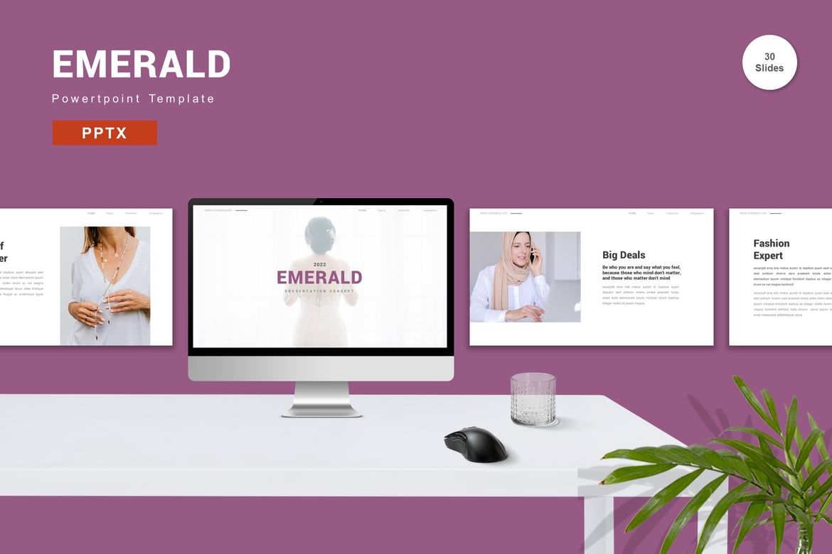 Template Powerpoint Emerald yang Menarik dan Profesional