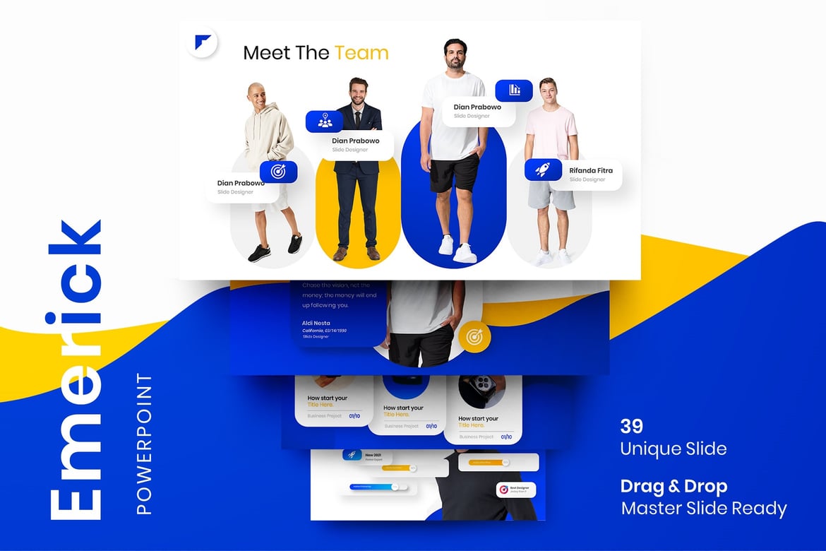 Template Presentasi Bisnis Emerick - PowerPoint yang Menarik