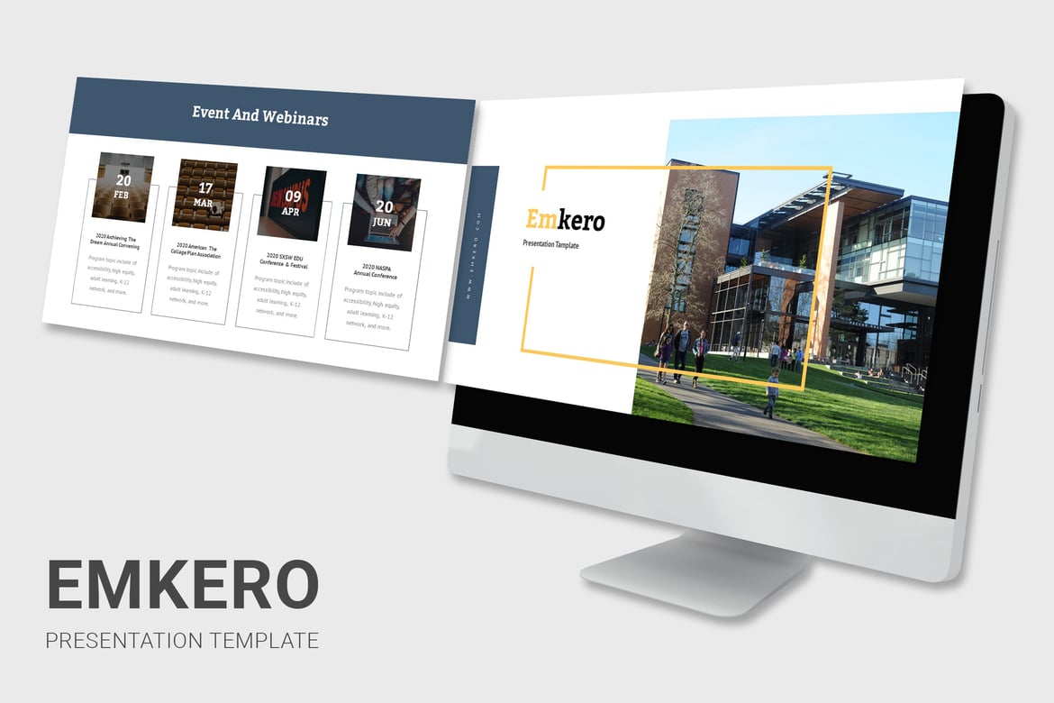 Emkero - Template Presentasi Powerpoint untuk Penerimaan Perguruan Tinggi yang Menarik