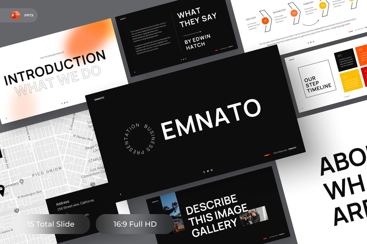 Emnato - Template Presentasi PowerPoint Profesional