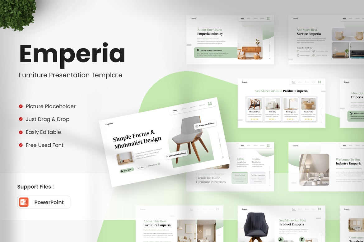 Template Presentasi Emperia - Solusi Kreatif untuk Semua Kebutuhan Anda