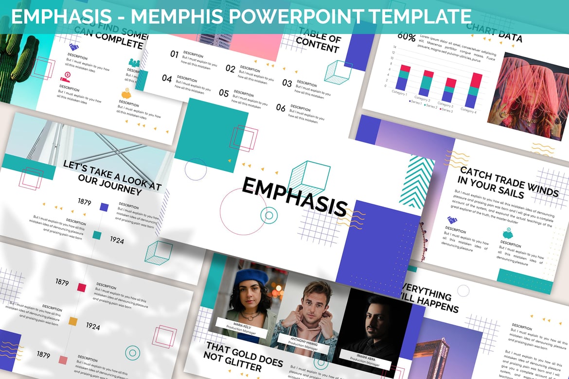 Template PowerPoint Emphasis - Desain Menarik dan Kreatif